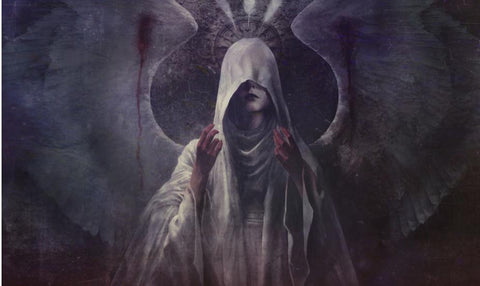 Angel of Light Stitched Edge Playmat