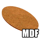MDF Oval Miniature Bases