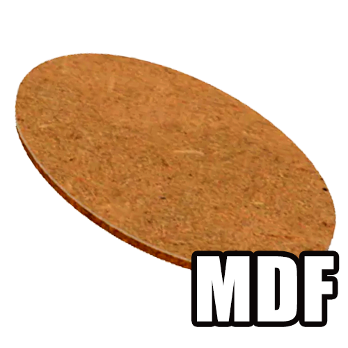 MDF Oval Miniature Bases