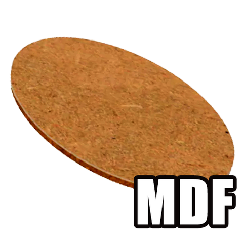 MDF Oval Miniature Bases
