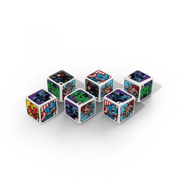 6pc Marvel Avengers Dice Set