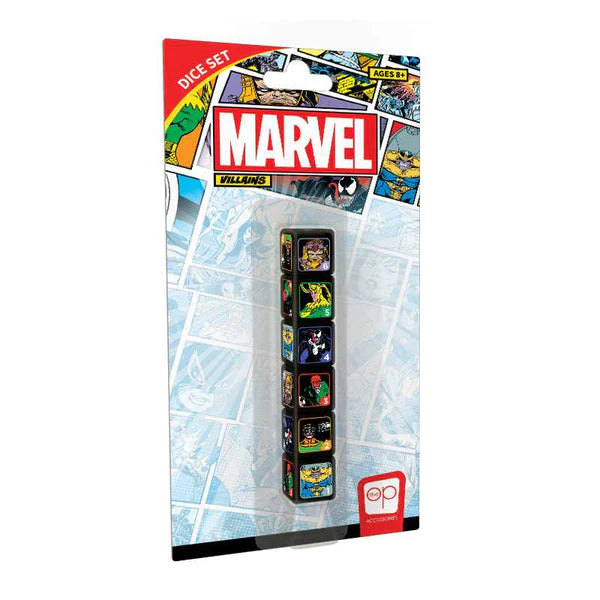 6pc Marvel Villains  Dice Set