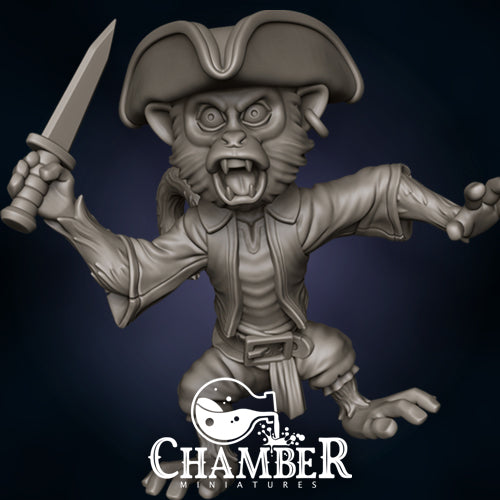 Monkey Captain - Resin Miniatures