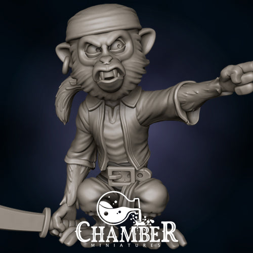 Monkey First Mate - Resin Miniatures
