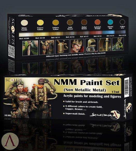 Scale 75 Non-Metallic Metals Gold and Copper Paint Set