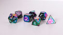 Rainbow Dragon Polyhedral Metal Dice Set