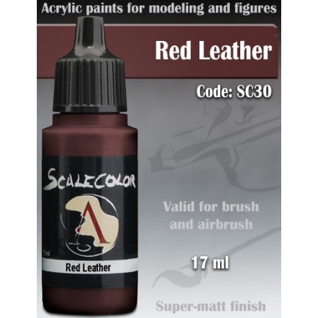 Scale Color Red Leather
