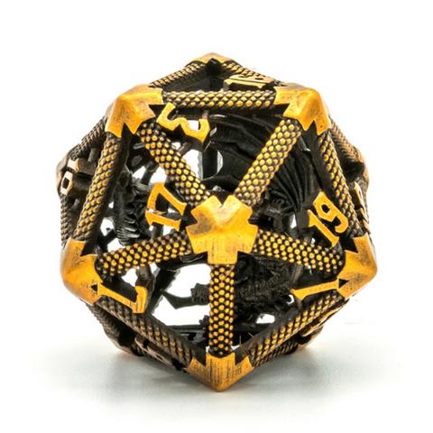 Golden Dragon Core Metal D20