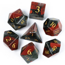 Blood Stone Polyhedral Gemstone Dice Set