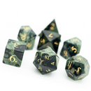 Kambaba Jasper Polyhedral Gemstone Dice Set