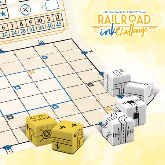 Railroad Ink Challenge Shining Yellow