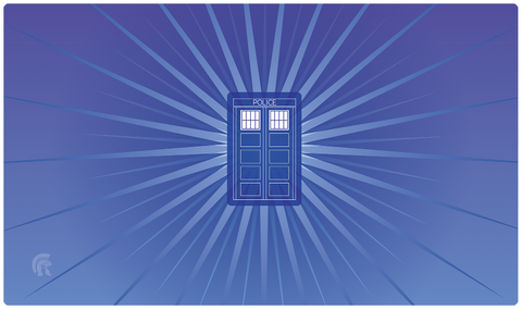 Doctor Who Police Box Stitched Edge Playmat