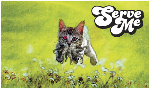 Serve Me Kitten Stitched Edge Playmat