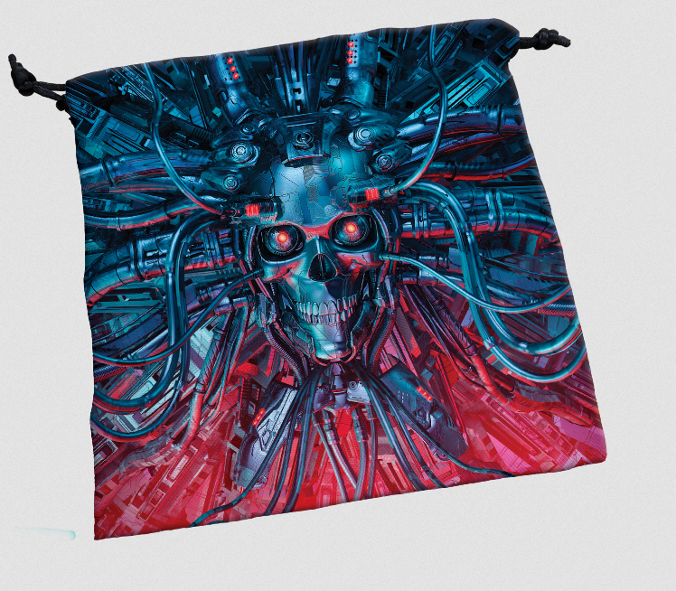 Cyber Skull Deluxe Dice Bag