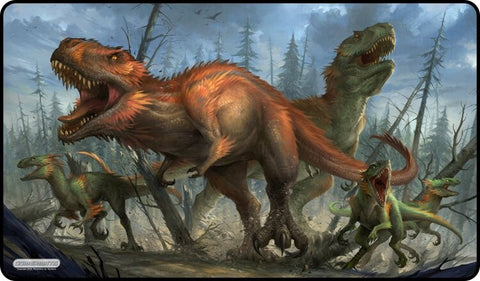 Stampede of Dinosaurs Stitched Edge Playmat
