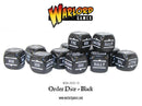 Bolt Action Orders Dice Black