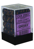 36D6 Speckled Golden Cobalt Dice Block - 12mm