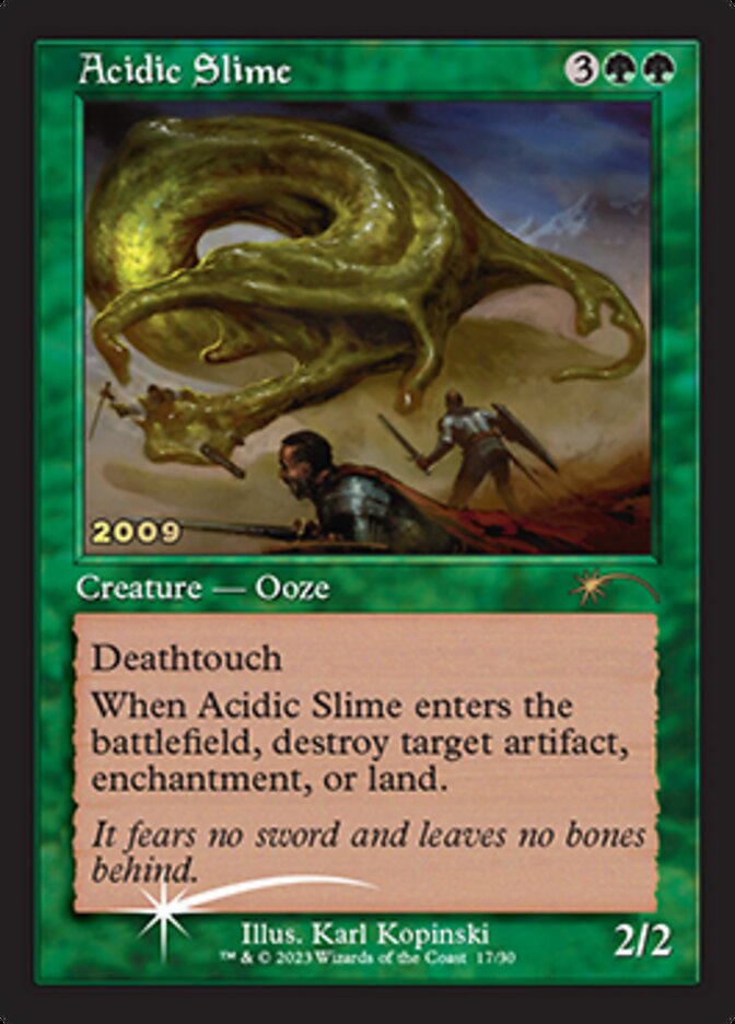 slime cards mtg Acidic Slime [30th Anniversary Promos]