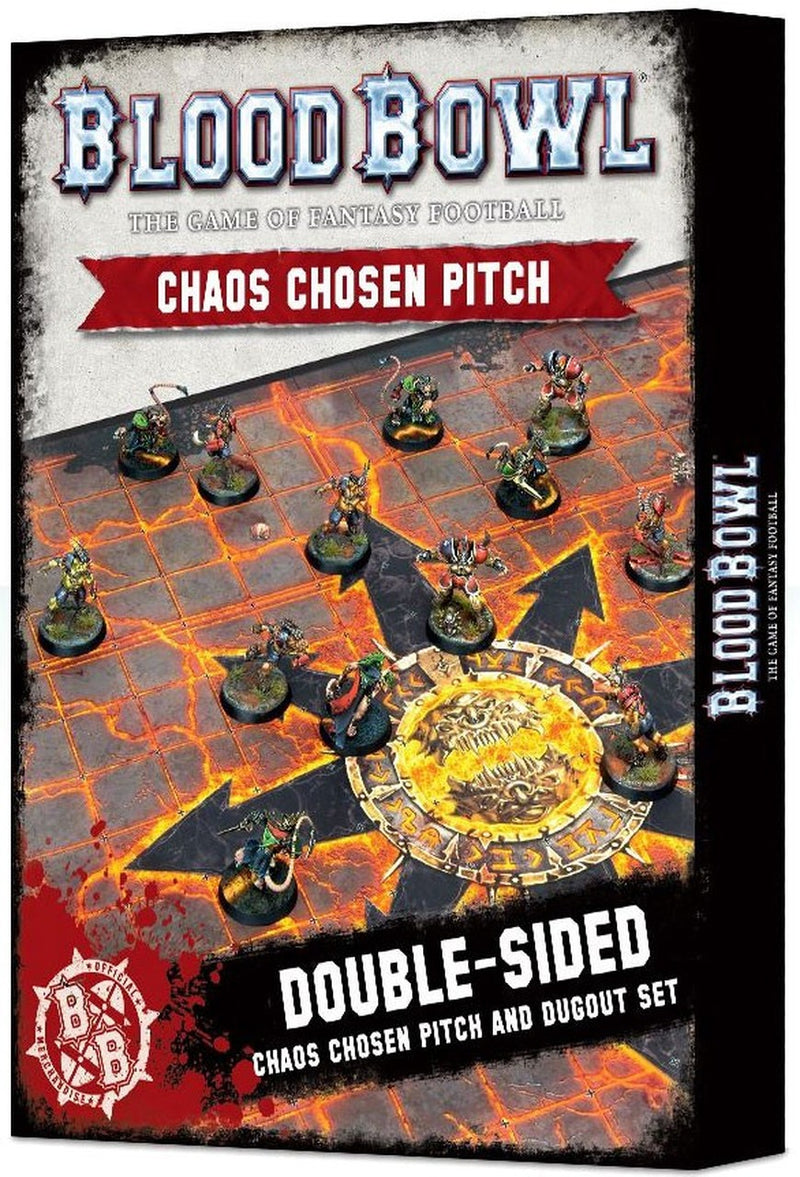Blood Bowl: Chaos Chosen Double-Sided Pitch And Dugout Set