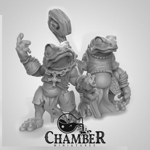 Bullywug Magic Users - Resin Miniatures
