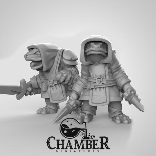 Bullywug Rogues - Resin Miniatures