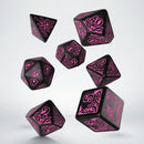 Call of Cthulhu Dice Black & Magenta Dice Set
