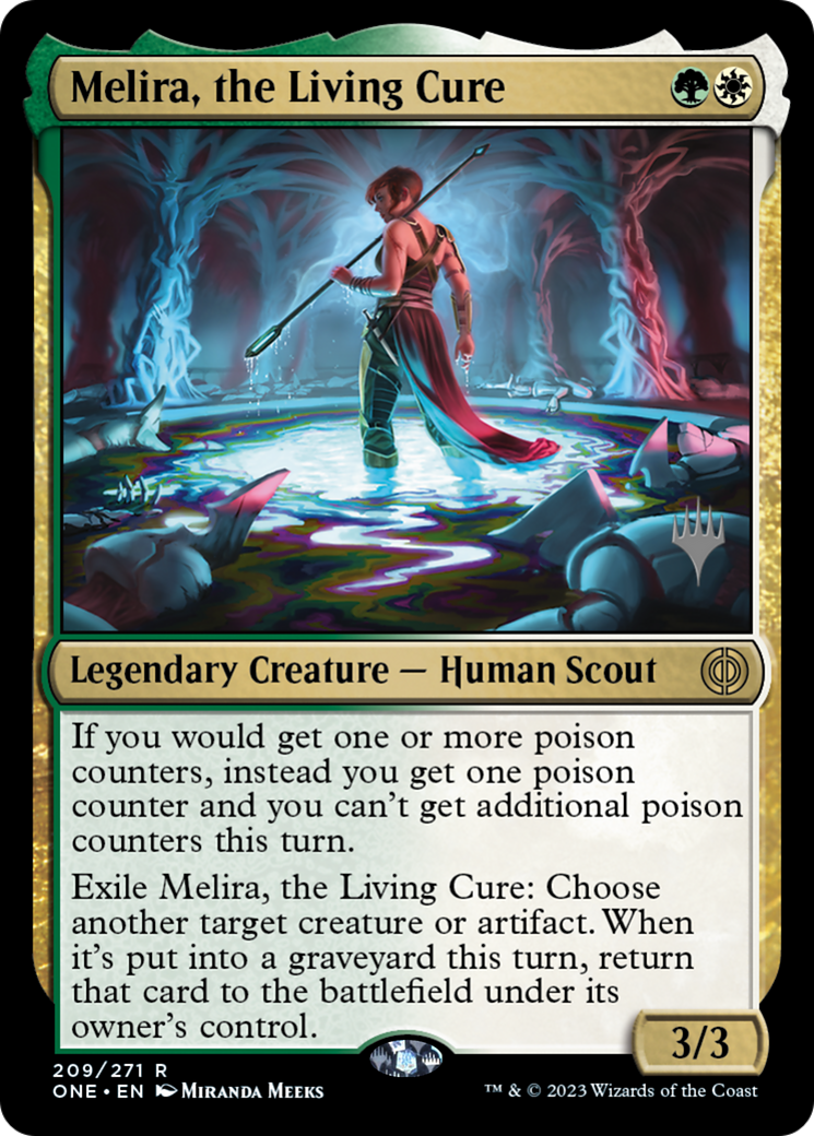 Melira, the Living Cure (Promo Pack) [Phyrexia: All Will Be One Promos]