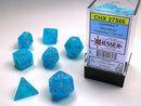 Polyhedral Luminary Sky / Silver Dice Sets