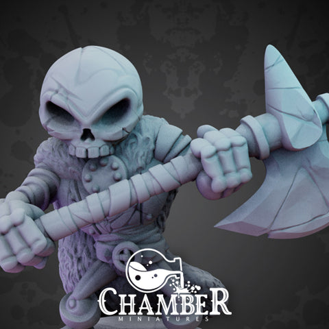 Skeleton w/ Axe - Resin Miniature