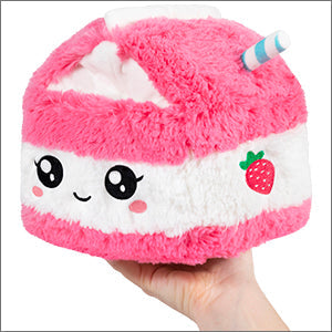 Squishable Mini Comfort Food Strawberry Milk Carton 7"