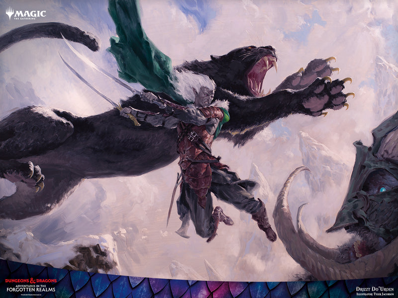 Adventures in the Forgotten Realms D&D/Magic the Gathering Playmat - Drizzt