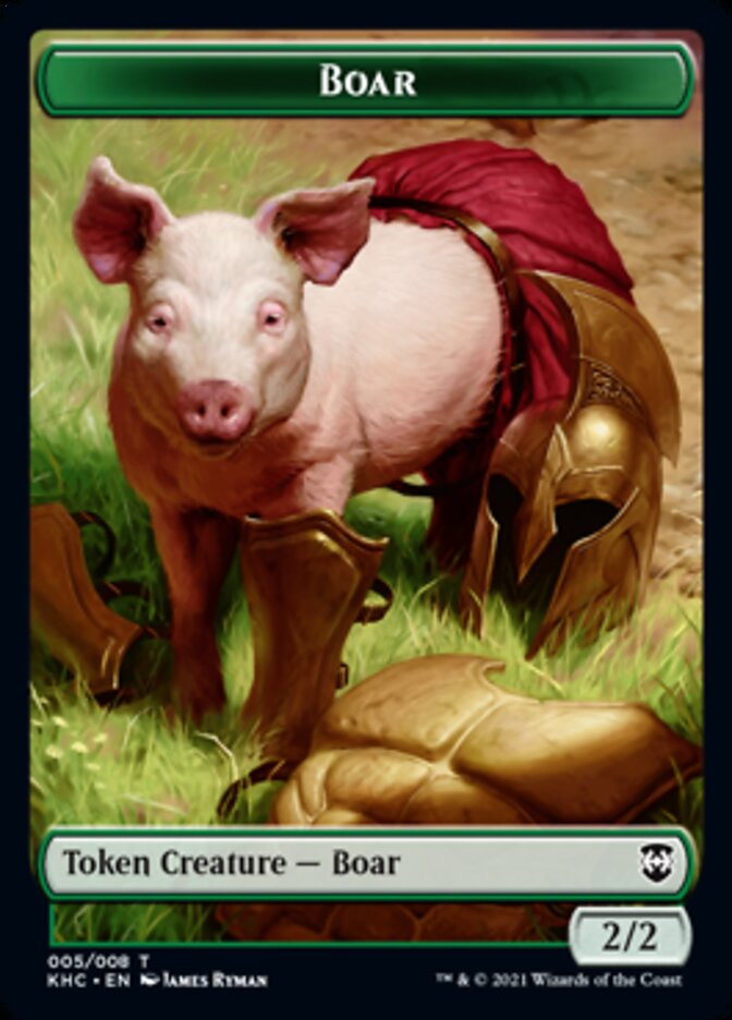 Boar [Kaldheim Commander Tokens]