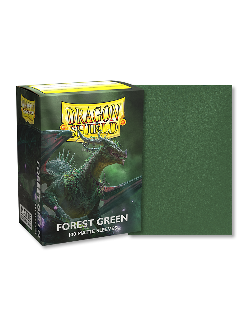 Dragon Shield Matte Sleeve - Forest Green 100ct