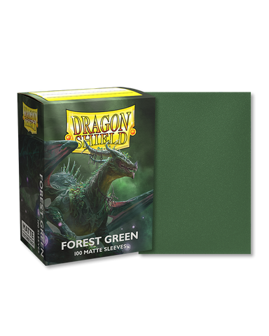 Dragon Shield Matte Sleeve - Forest Green 100ct