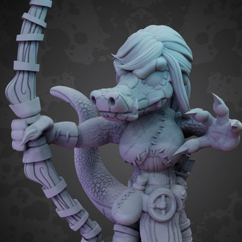 Gator Archer - Resin Miniature