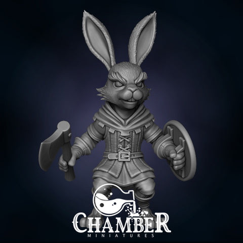 Harengon w/ Axe - Resin Miniature