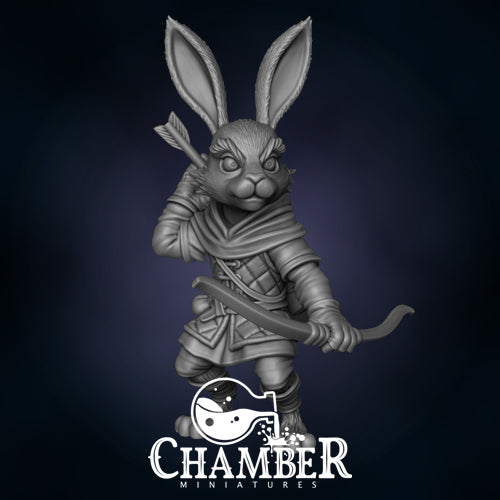 Harengon w/ Bow - Resin Miniature