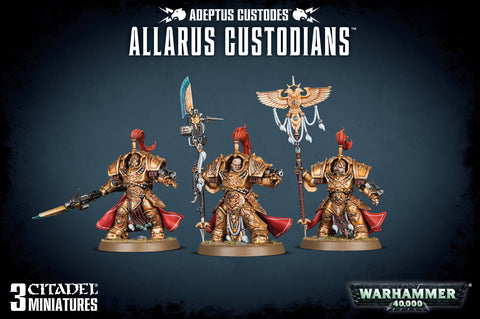Adeptus Custodes Allarus Custodians / Vexilux Praetor / Shield-Captains