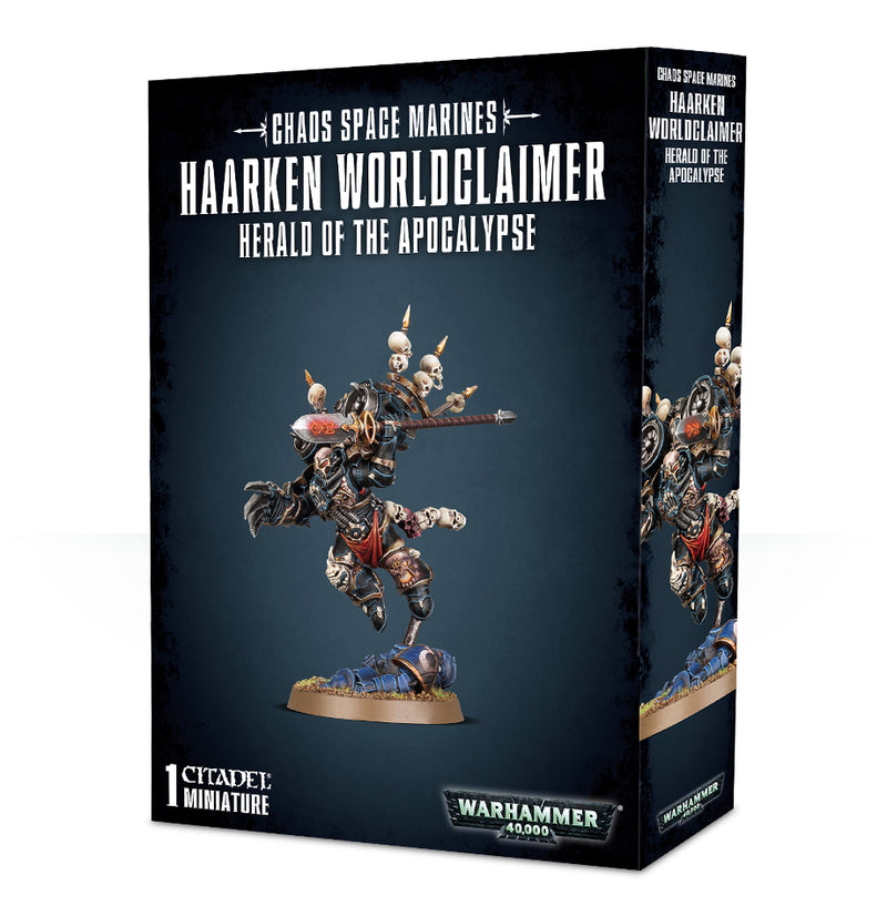 Chaos Space Marines Haarken Worldclaimer, Herald of the Apocalypse