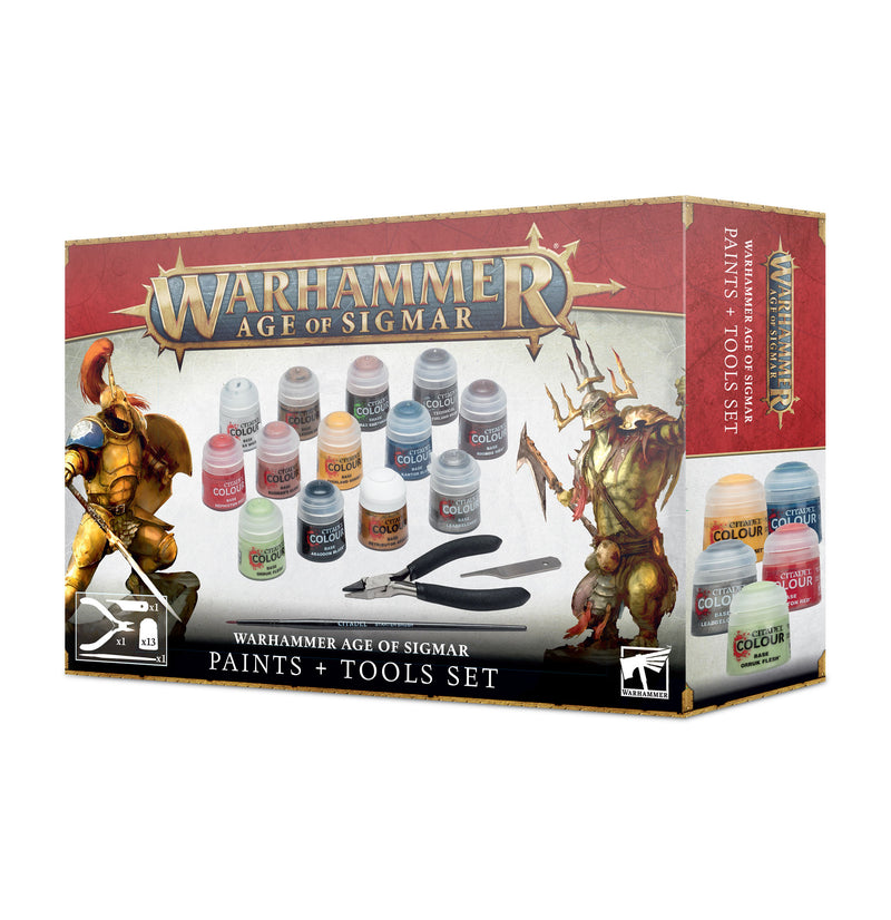 Warhammer Age Of Sigmar Paint and Tools Set