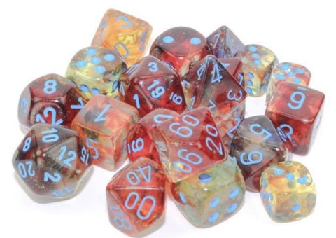 Polyhedral Nebula Primary/Blue Dice Sets