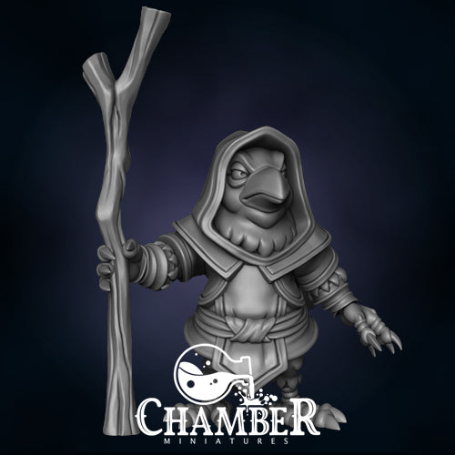 Kenku w/ Staff - Resin Miniature