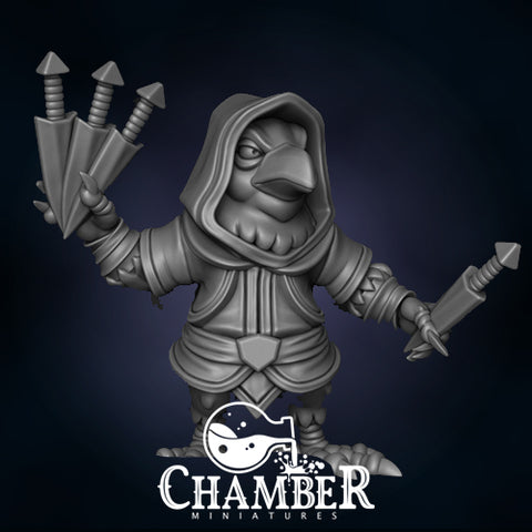 Kenku w/ Daggers - Resin Miniature