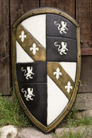 Lion Shield White Gold
