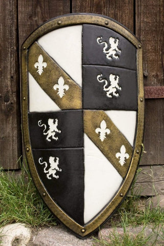 Lion Shield White Gold