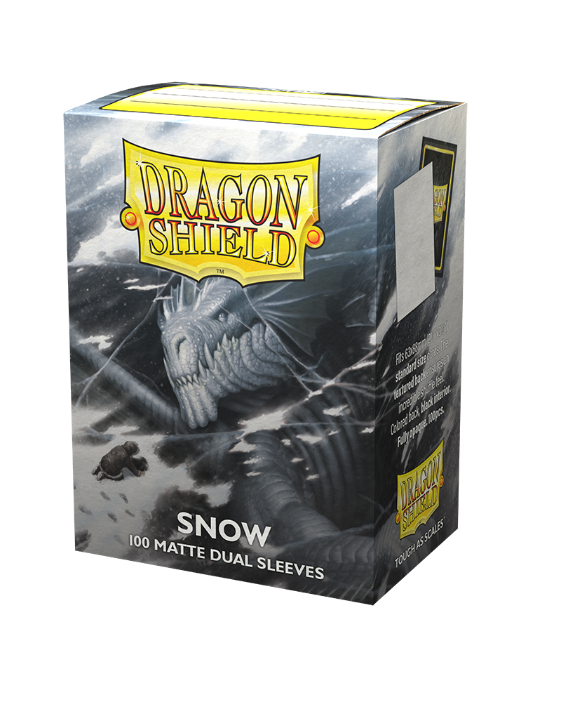 Dragon Shield Matte Dual Sleeves - Snow 100ct