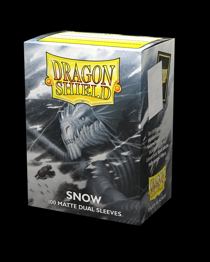 Dragon Shield Matte Dual Sleeves - Snow 100ct