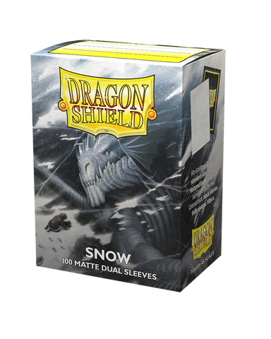 Dragon Shield Matte Dual Sleeves - Snow 100ct