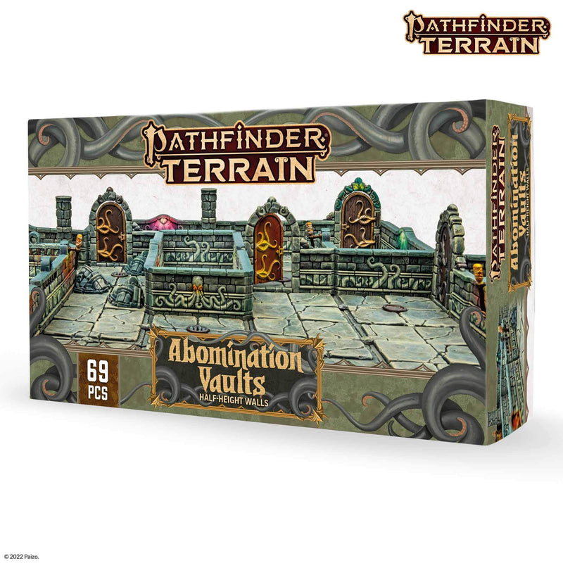 Dungeons & Lasers Half-Height Walls Pathfinder Terain Abonination Vaults