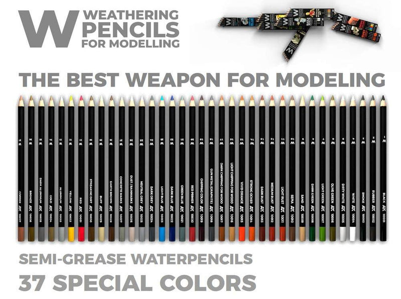 AK Weathering Pencil - Gun Metal (Graphite)